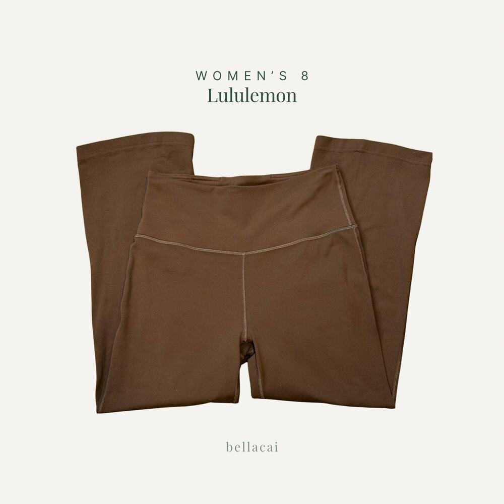 Lululemon | Groove Super-High-Rise Crop 23" Roasted Brown Size 8